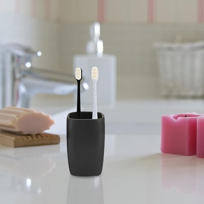 6pcs Adult Soft Bristle Toothbrushes Wavy Small Head Design with Tongue Cleaner for Deep Cleaning Plaque and Tartar Control