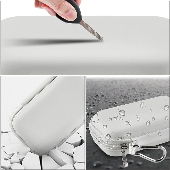 MP3 & MP4 Player Case for SOULCKER/G.G.Martinsen/Grtdhx/iPod Nano/Sandisk Music Player/Sony NW-A45 and Other Music Players with Bluetooth. Fit for Earbuds, USB Cable, Memory Card - White-StrideForce Fitness