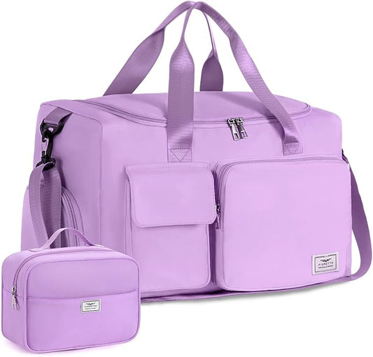 FIORETTO Women's Gym Duffle Bag with Shoes Compartment, 37L Capacity, Ideal for Travel, Gym, Sports, Duffel, Weekender-StrideForce Fitness
