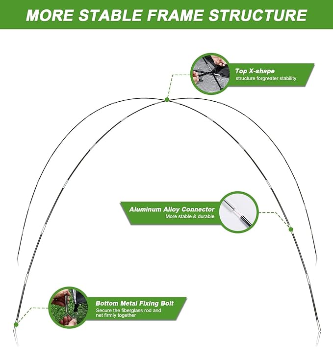 Golf Net, 10x7FT Golf Practice Net with Tri-Turf Mat for Outdoor Indoor, All-in-One Golf Hitting Aid Nets for Backyard Training Driving Chipping Swing, Gifts for Men/Him/Dad/Golfer-StrideForce Fitness