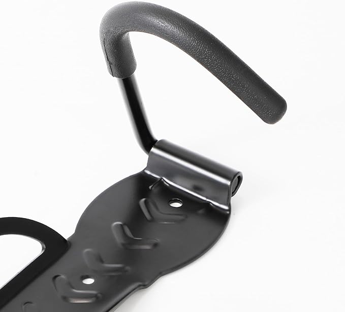 Vertical Bike Rack Wall Mount for Garage–Heavy-Duty Steel Bicycle Hook for Indoor Storage, Space-Saving Holder for Road, Mountain & Hybrid Bikes, Fits Tires Up to 2.6" Wide (1 Pack)-StrideForce Fitness