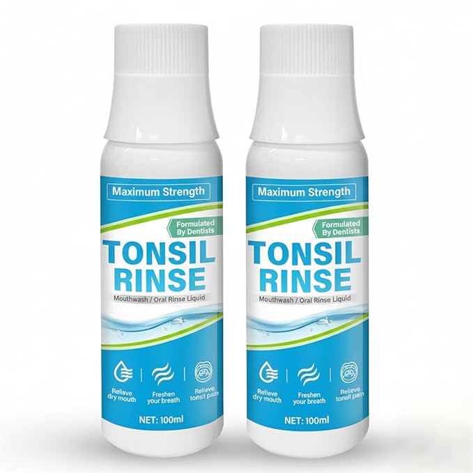 Tonsil Stone Mouthwash, Tonsil Stone Remover, 2 Count