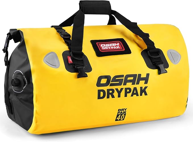 Waterproof Duffel Bag - Motorcycle Dry Bag Tail Bag with Large Storage Space, Waterproof Luggage Duffle Bags with Outer Mesh Zipper Pocket for Camping, Kayaking, Fishing & Traveling-StrideForce Fitness