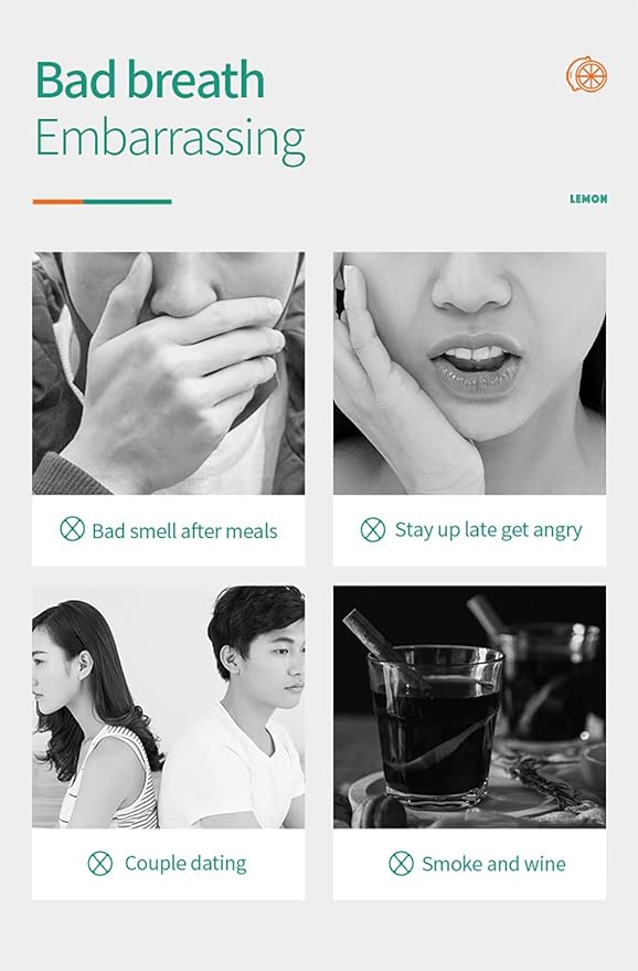 Breath Spray for Bad Breath Fresheners Mouth Spray Mint Oral Care Health Spray for Dry Mouth With Surprise Gifts, 0.5 fl.oz/Bottle (Pack of 2)