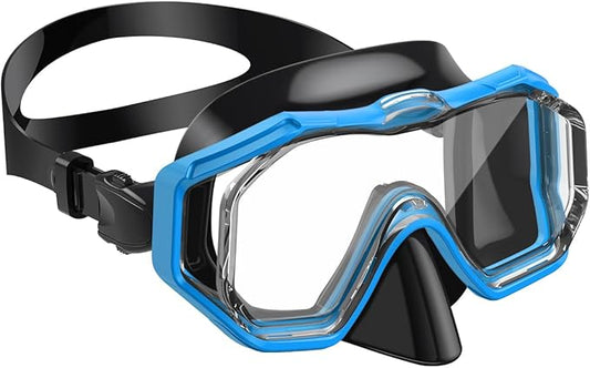 W WSTOO Kids Swim Goggles with Nose Cover,Snorkel Diving Swimming Mask for Youth 5-15,HD 3-Window Wide Vision Anti-Shattered Lens Anti-Fog&Leak-StrideForce Fitness
