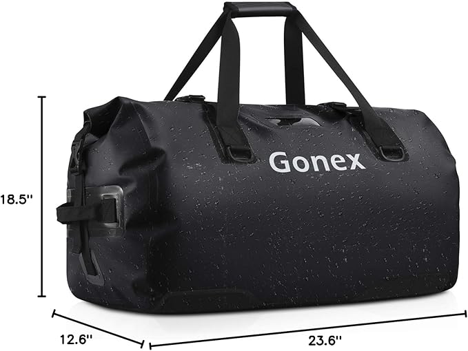 Gonex 40L 60L 80L Extra Large Waterproof Duffle Travel Dry Duffel Bag Heavy Duty Bag with Durable Straps & Handles for Kayaking Paddleboarding Boating Rafting Fishing-StrideForce Fitness