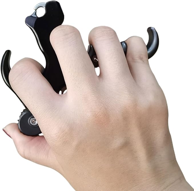 Compound Bow Aid Releaser with Wrist Straps and Adjustment Tool,Archery Release Aids with 3 Thumb Release Adjustable,Aluminum Alloy Aids.for Left and Right Handers.-StrideForce Fitness