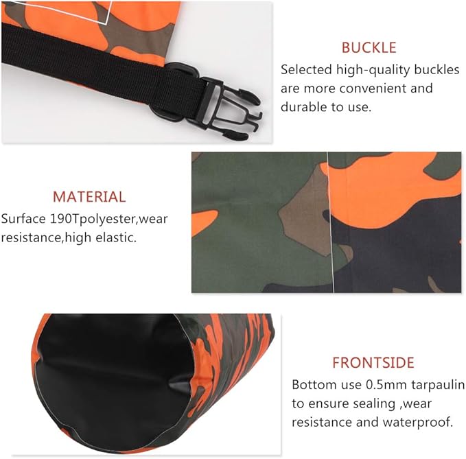 Waterproof Dry Bag 2L/5L/10L/15L/20L/30L, Roll Top Sack Keeps Gear Dry for Kayaking, Rafting, Boating, Swimming, Camping, Hiking, Beach, Fishing with Free Waterproof Phone Case-StrideForce Fitness