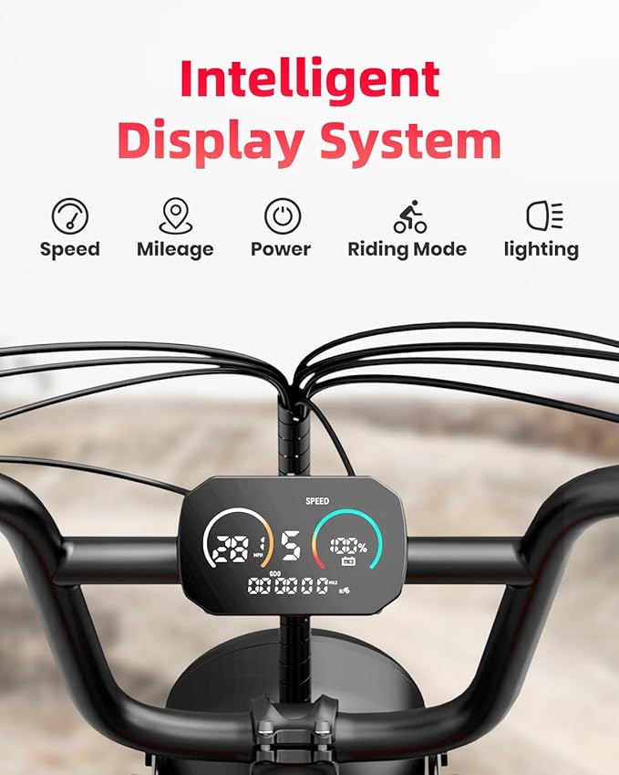 V9-G60 Peak 1500W Ebike, 48V 20Ah(960WH) Removable Battery, 72Miles &32MPH,20" Fat Tire Dirt Bike,7 Speed Gears,Dual Shock Absorber, Adults Electric Bike for Mountains, Snow, Sand, Road-StrideForce Fitness