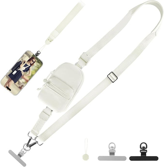 Phone Strap Crossbody Wrist Strap, Upgraded Phone Lanyard with Adjustable Purse-StrideForce Fitness