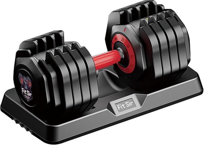 Adjustable Dumbbell Set 25/55/90LBS,10 in 1 Free Weights Dumbbell with Anti-Slip Texture Handle,1 Sec Speed Adjustment Men/Women Gym and Home Strength Training Equipment.-StrideForce Fitness