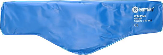 BodyMed Reusable Vinyl Ice Pack for Neck - Professional Grade Cold Therapy for Injuries, Aches, Swelling, Bruises, Sprains - 23 in. Long (Neck Contour)-StrideForce Fitness