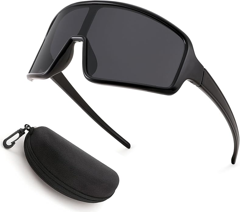 Karsaer Vision Sports Sunglasses Cycling Glasses Baseball Softball Sunglasses Unisex for Adult Youth Kids Boys Girls 8-16-StrideForce Fitness