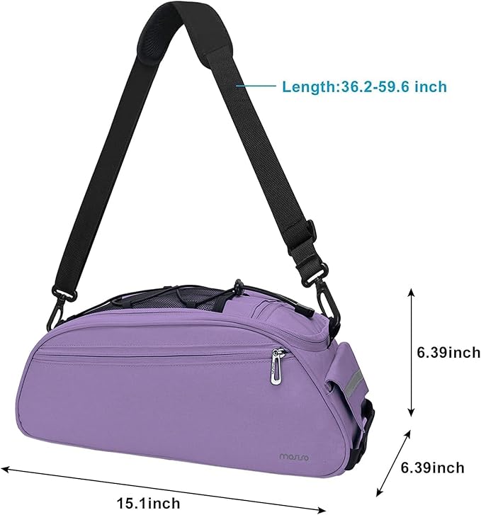 MOSISO Bike Rack Bag, Waterproof Bicycle Trunk Pannier Rear Seat Pouch Cycling Bike Carrier Backseat Storage Luggage Saddle Shoulder Bag-StrideForce Fitness