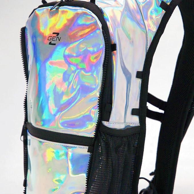 RAVERUNNER® Anti-Theft Hydration Backpack | Festival Approved Rave Backpack for Concert Goers, Leak-Free Festival Water Backpack for EDC, Rave Hydration Pack-StrideForce Fitness