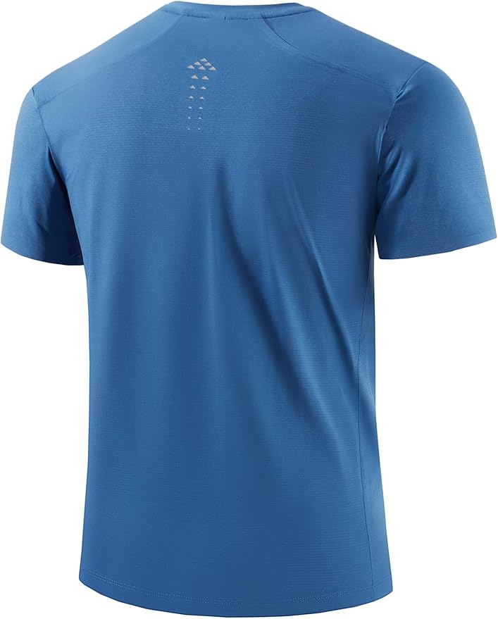 Mens Seamless Workout T-Shirts Lightweight Moisture Wicking Running Hiking Camping Tennis Pickleball Shirts for Men-StrideForce Fitness