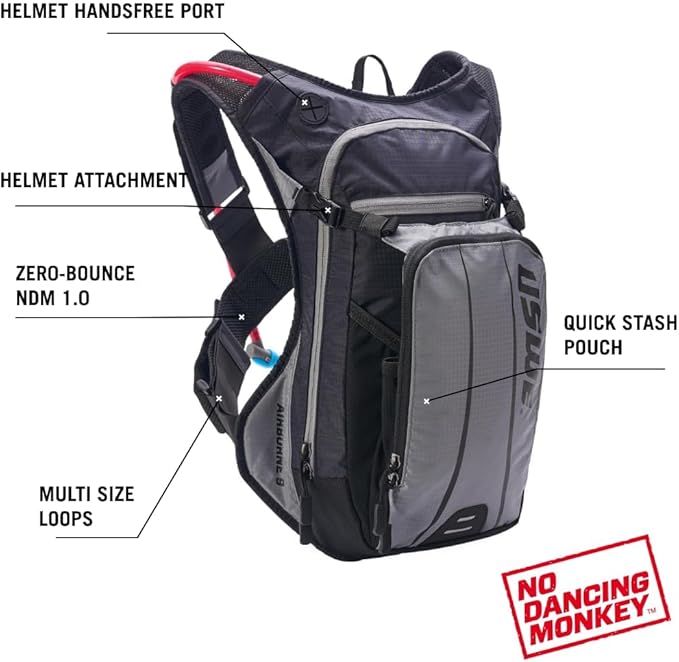 USWE Airborne Limited Race Edition with Water Bladder Included, Hydration Backpack for Men and Women, Ideal for MTB, Cycling, Mountain Biking-StrideForce Fitness
