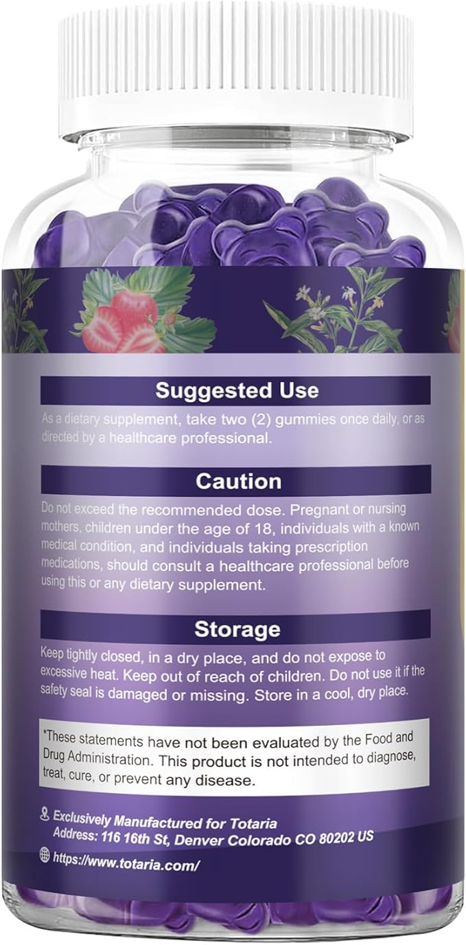 Cortisol Supplements for Women & Men 20-in-1 Cortisol Gummies with Ashwagandha Rhodiola Rosea Magnesium Phosphatidylserine Calm Focus Mood Support Healthy Cortisol Levels 30 Day Supply-StrideForce Fitness