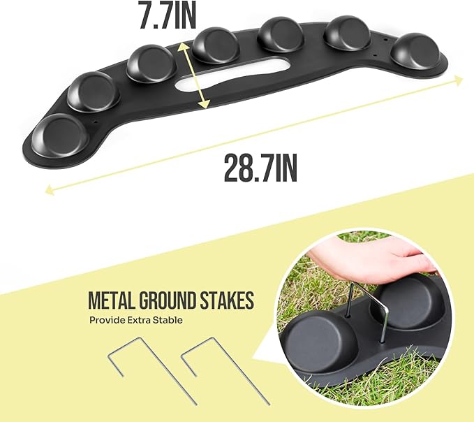 Baseball Softball Training Equipment,Easy to Use Baseball Fielding Trainer for Improving Fielding, Catching and Defensive Skill, Baseball Fielder Mat for Fielder,Catcher with Ground Stake-StrideForce Fitness