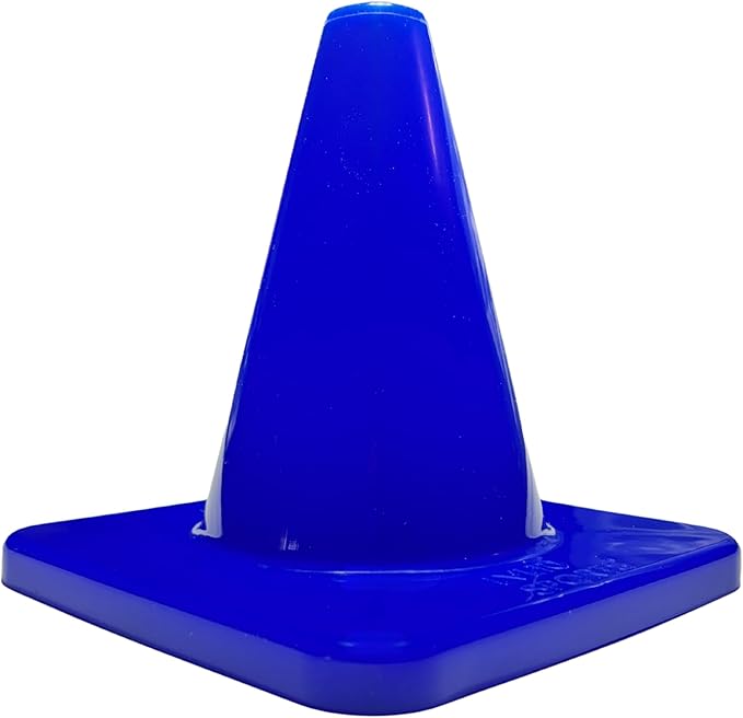 LVL10 Pro Training Cones - 6" Soccer Training Cones for Sports - for Basketball, Football, Basketball and Agility Drills - Soccer Field Markers That Won't Crack, Slide or Fly-StrideForce Fitness
