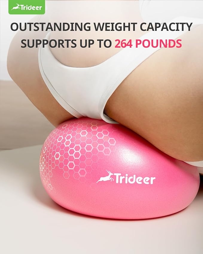 Trideer Pilates Ball - 7-8 inch with Pump, Small Core Ball for Yoga, Barre, Physical Therapy-StrideForce Fitness