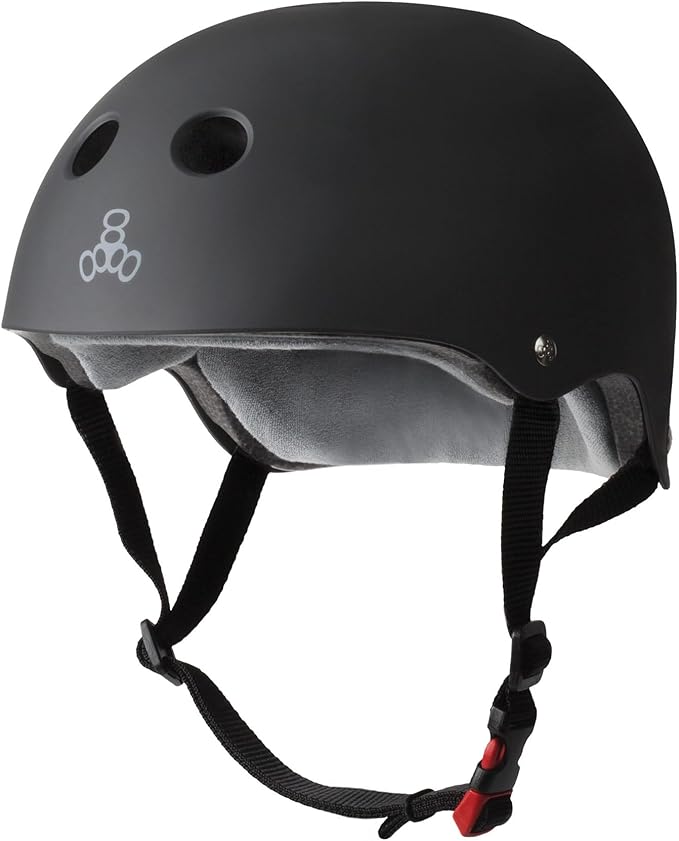Triple Eight Certified Sweatsaver Helmet for Skateboarding, BMX, Roller Derby, Roller Skating, Inline Skating, Scooter and Bike-StrideForce Fitness