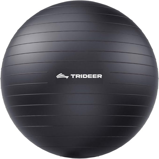 Trideer Extra Thick Yoga Ball Exercise Ball, 5 Sizes Gym Ball, Heavy Duty Ball Chair for Balance, Stability, Pregnancy, Quick Pump Included-StrideForce Fitness