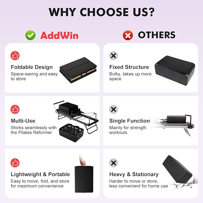 Pilates Reformer, Foldable Reformer Pilates Machine, Pilates Equipment for Home Women Use Gym Workout & Advanced and Beginners Users, Up to 400 lbs Weight Capacity Reformers-StrideForce Fitness