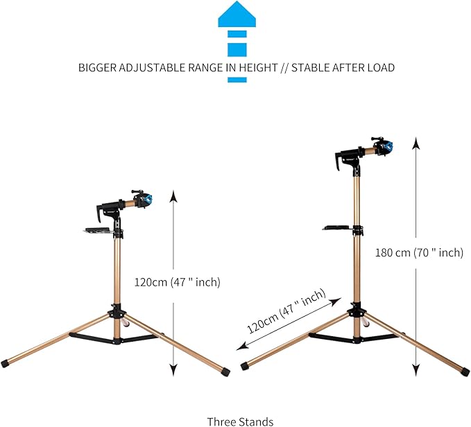 red Bike Repair Stand -three legs-StrideForce Fitness
