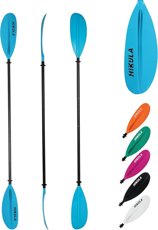 Kayak Paddle Aluminum Shaft Paddle with Nylon Blades, Floating Adjustable Kayaking Oars, 3 Piece, 220-240cm/86-94 Inches,Black/Rose/Teal/Black/Orange/Grey-StrideForce Fitness