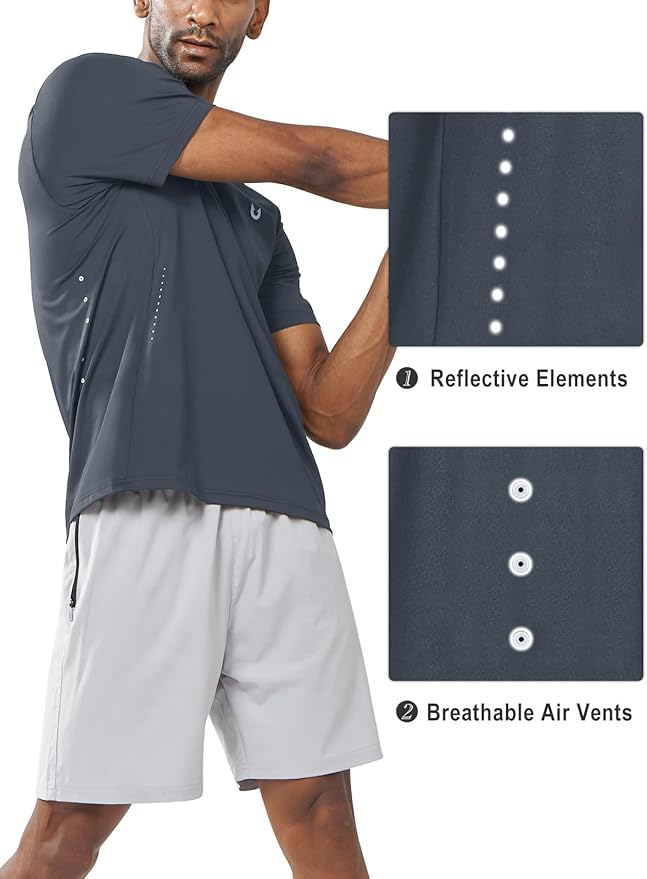 NORTHYARD Mens Athletic Shirts Short Sleeve Gym Workout Running Training Sports Performance T Shirt Basic Tee for Men-StrideForce Fitness