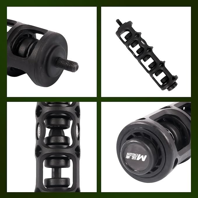 Archery 6" Lightweight Bow Stabilizer - Flexible Coupling Stabilizer for Compound/Recurve Bow Reduceing Noise and Vibration, Dampeners Balance Bar for Improved Bow Balance & Stability-StrideForce Fitness