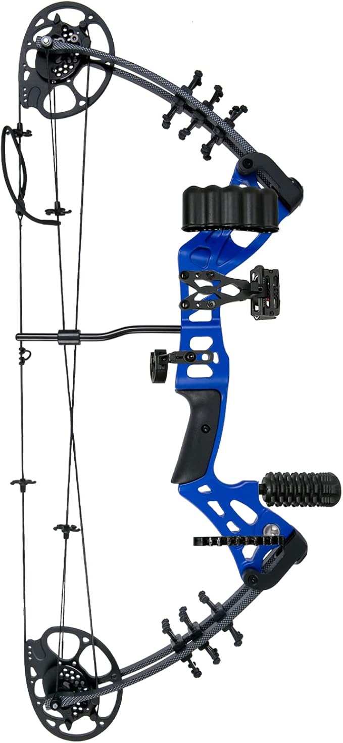 Youth Compound Bow Set 15-45 Lbs for Teens and Beginner, Package with Archery Hunting Equipment, Max Speed 260fps, Adjustable, Right Hand-StrideForce Fitness