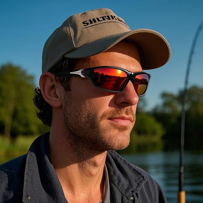 FAGUMA Sports Polarized Sunglasses For Men Cycling Driving Fishing UV400 Protection-StrideForce Fitness