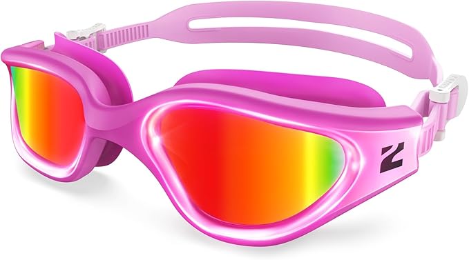 ZIONOR G1 Nava Super Anti-Fog Unisex Swim Goggles Mirror/Bright Smoke Lens-StrideForce Fitness