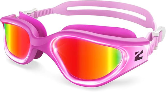 ZIONOR G1 Nava Super Anti-Fog Unisex Swim Goggles Mirror/Bright Smoke Lens-StrideForce Fitness