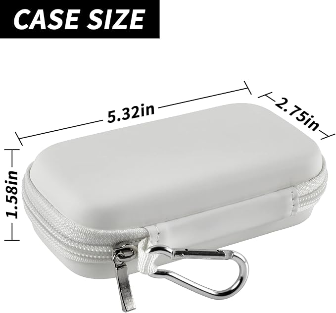 MP3 & MP4 Player Case for SOULCKER/G.G.Martinsen/Grtdhx/iPod Nano/Sandisk Music Player/Sony NW-A45 and Other Music Players with Bluetooth. Fit for Earbuds, USB Cable, Memory Card - White-StrideForce Fitness