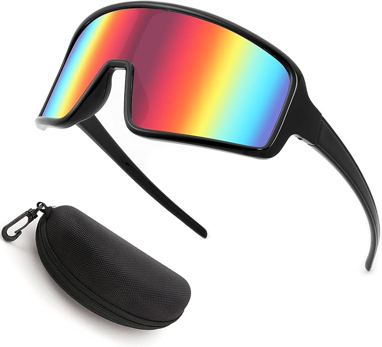 Karsaer Vision Sports Sunglasses Cycling Glasses Baseball Softball Sunglasses Unisex for Adult Youth Kids Boys Girls 8-16-StrideForce Fitness