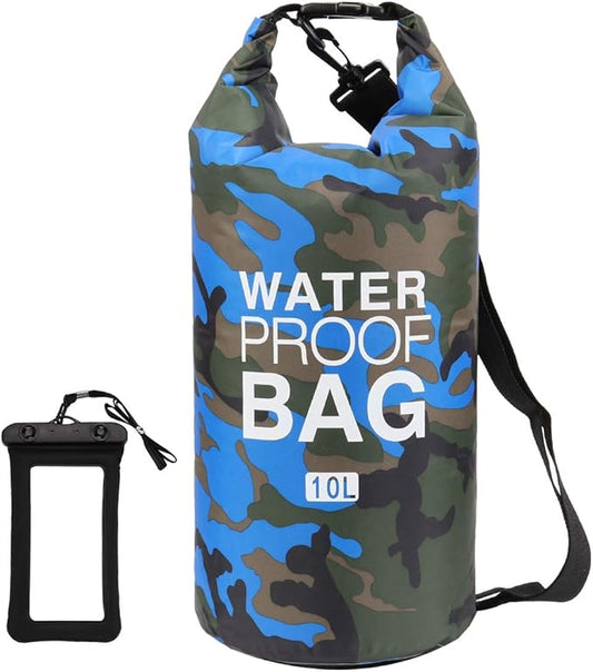 Waterproof Dry Bag 2L/5L/10L/15L/20L/30L, Roll Top Sack Keeps Gear Dry for Kayaking, Rafting, Boating, Swimming, Camping, Hiking, Beach, Fishing with Free Waterproof Phone Case-StrideForce Fitness