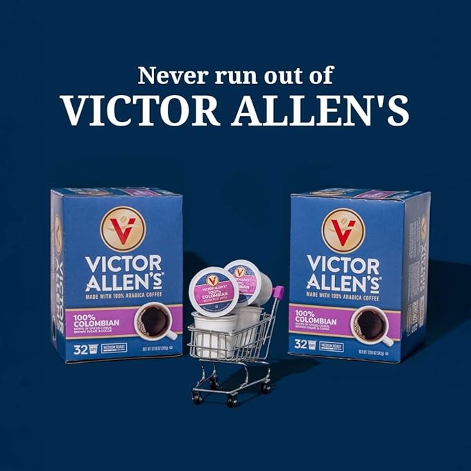 Victor Allen's Coffee French Roast, Dark Roast, 42 Count, Single Serve Coffee Pods for Keurig K-Cup Brewers-StrideForce Fitness