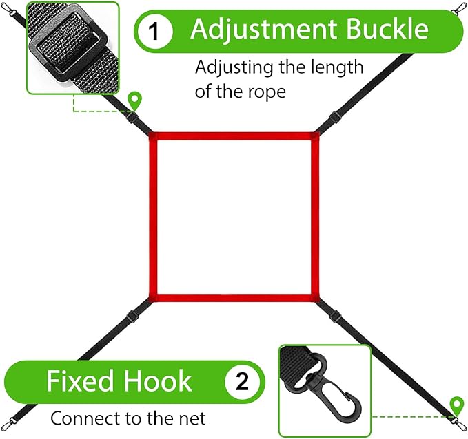 6x6FT Baseball Net, Baseball & Softball Training net with Batting Tee, Strike Zone & Circular Target and Weighted Ball, Portable Design with Compact Storage,Great for Kids-StrideForce Fitness