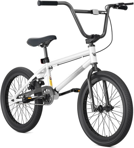 67i Boys BMX Bike 18/20 Inch Ages 8-12 Kids Bicycle with Front Rear U Brake Adjustable Seat Iron Fork 2.09" Wide Tires-StrideForce Fitness