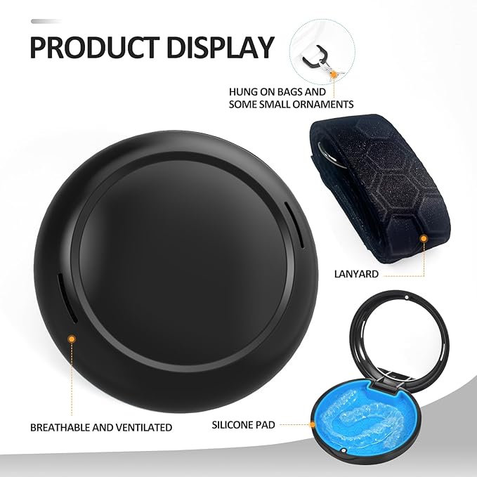 Retainer Case with Mirror and Lanyard,Slim Aligner Case with Vent Holes,Cute Dental Brace Box with Retainer Removal Tool and Brush