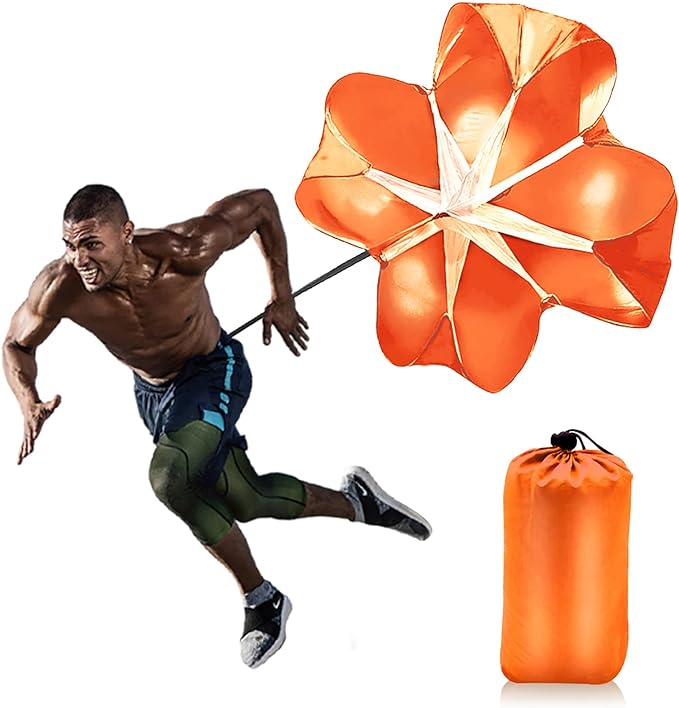 Running Speed Training, 56 inch Speed Drills Resistance Parachute Running Sprint Chute Soccer Football Sport Speed Training-StrideForce Fitness