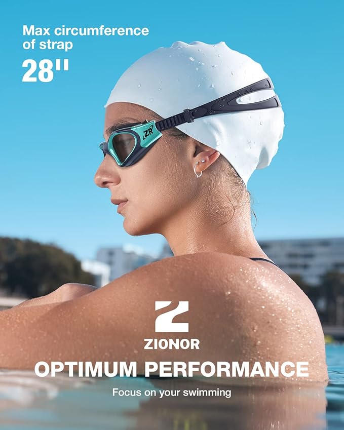 ZIONOR Swim Goggles, G1 MAX Polarized Anti-Fog Swimming Goggles for Men Women-StrideForce Fitness