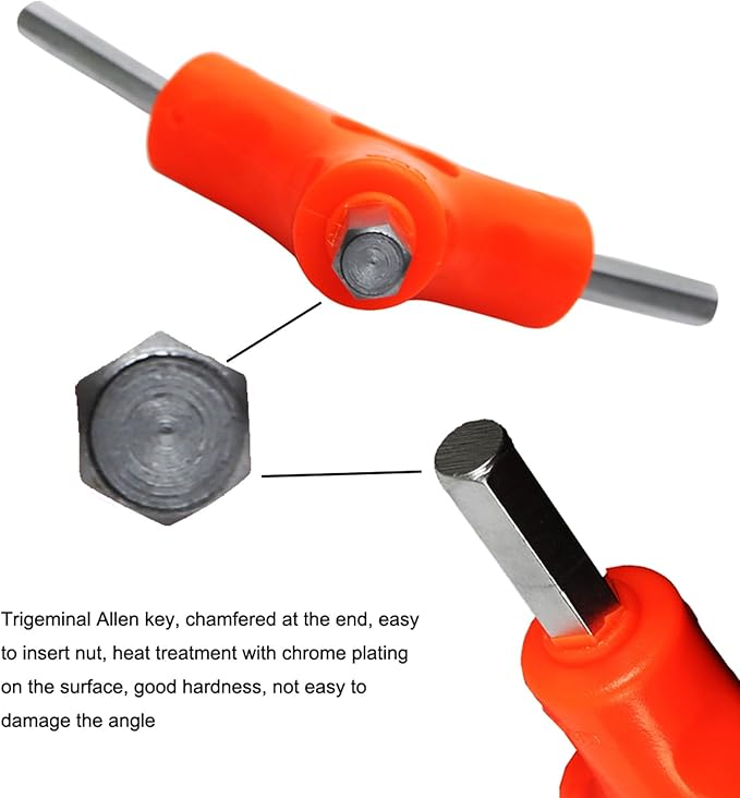 3-Way Bike Hex Wrench Set, Y Allen Wrench All-In-One Multifunctional Biking Maintenance Tool Cycling Torque Spanner Internal Hex Key Repair Tool for Mountain Bicycle, 3Pcs(2.5, 3, 4, 5, 6, 8mm)-StrideForce Fitness