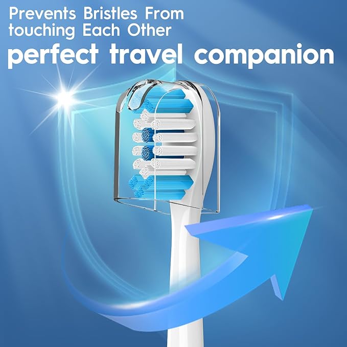 Replacement Brush Heads Compatible with Philips Sonicare ProtectiveClean 4100, 5300, 5100, 6100 ExpertClean 7500 DiamondClean 9300 Electric Sonic Toothbrush Handle C2 G2 C3 G3 W3 Brush,16 Pack, White