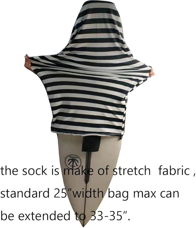 UCEDER Surfboard Sock Cover,Lightweight Stretch Board Bag for Sun Protection,Foldable Surfboard Sock Sleeve Perfect for Travel and Transportation-StrideForce Fitness