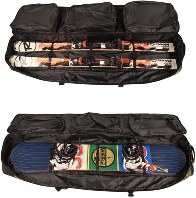 UNISTRENGH Waterproof Snowboard Bag Multi-compartment Adjustable Durable Snow Sports Equipment Backpack Bags for Air Travel-StrideForce Fitness