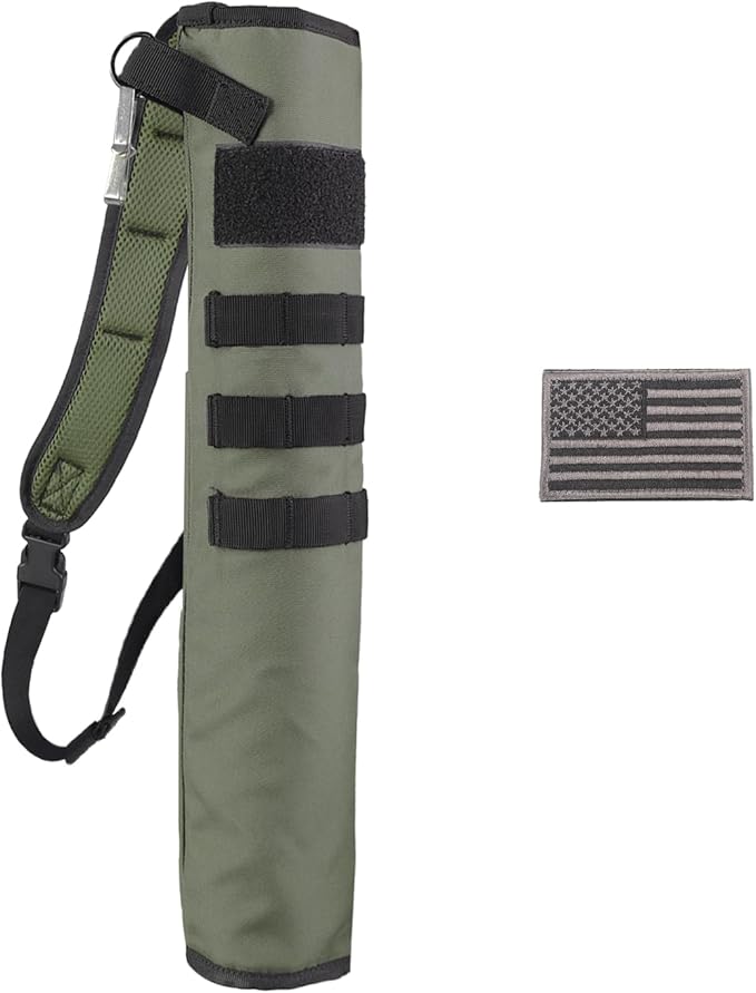 KRATARC Archery Lightweight Back Arrow Quiver Dual Use Foldable Compact Hip Arrows Bag with Molle System Hanged for Target Shooting-StrideForce Fitness